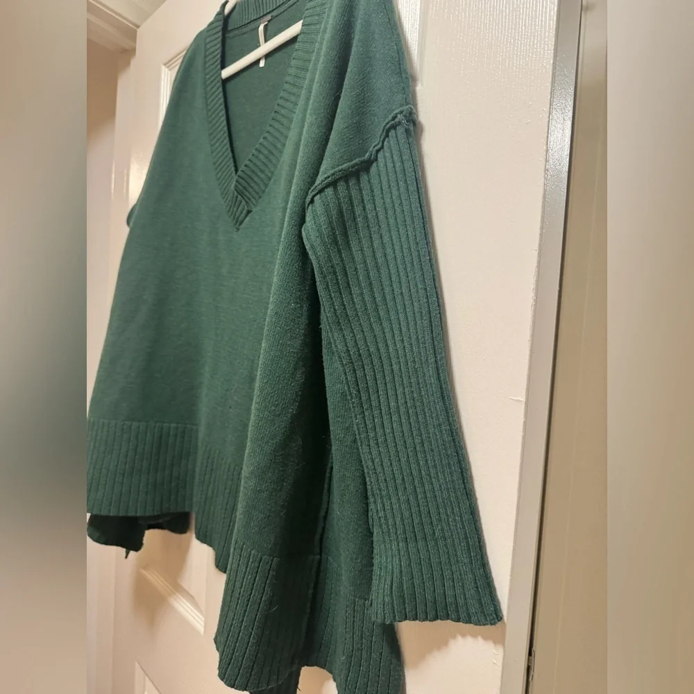 Free People Orion Tunic V-Neck Sweater